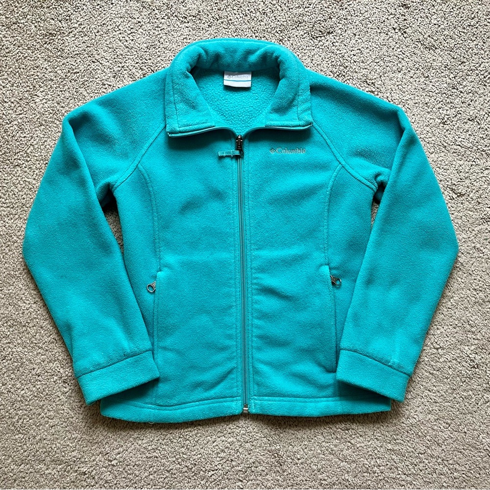 Columbia Teal Fleece Jacket